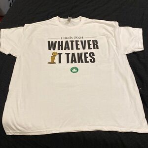☘️Celtics official tshirt given at the game they won banner #18 6/17/24